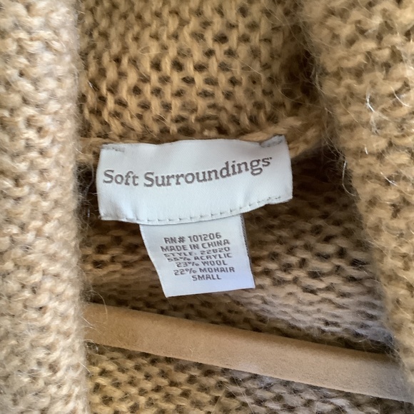 Soft Surroundings Gold Sweater Coat - Picture 3 of 3